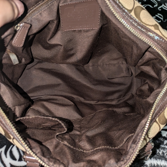 Vintage Coach Brown Signature Canvas Bag - Picture 2 of 4